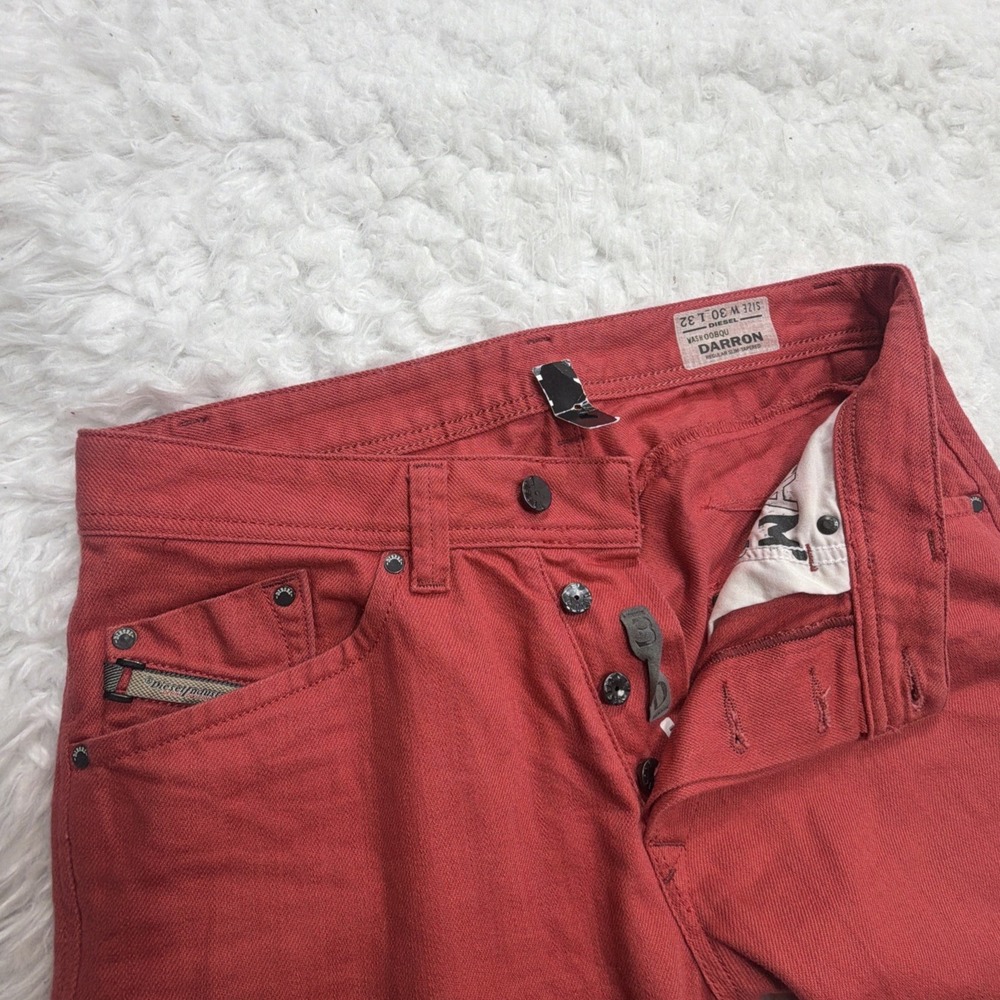 DIESEL Darron Jeans Mens 30x32 Regular Slim Tapered Denim Button Fly Rare Color!